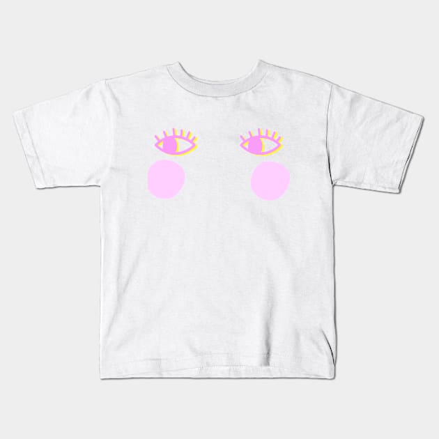 CUTE FACE Kids T-Shirt by Gentles 